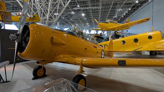 A fully restored Harvard at the Canada Aviation and Space Museum in Ottawa, photo Norm Jurgen