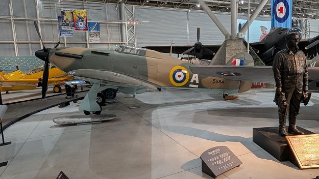Hawker Hurricane on display at the Canada Aviation and Space Museum, photo Norm Jurgen