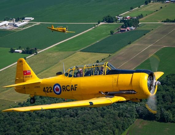 The Harvards will be on public display at the Wasaya Ramp at the Thunder Bay Airport July 19-20. | SUBMITTED