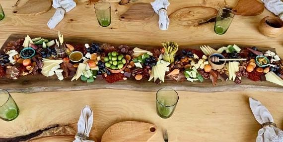 Charcuterie Board at Otterscreek Woodworks. Photo by Adam Waxman/DINE magazine.
