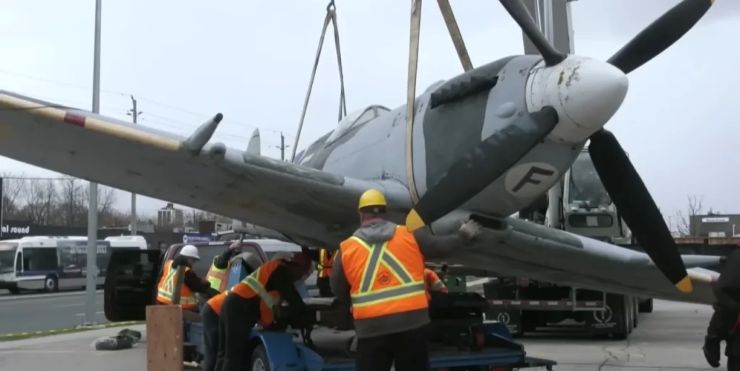 ince 1997, the replica of the aircraft has been atop the roof of the KW Surplus store in Kitchener, Canada.