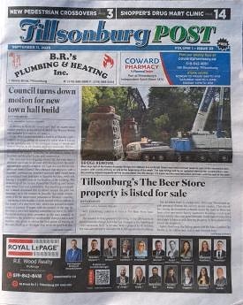 Tillsonburg Post Cover "Wings and Wheels to be held this weekend", September 11, 2025 - by Jeff Helsdon