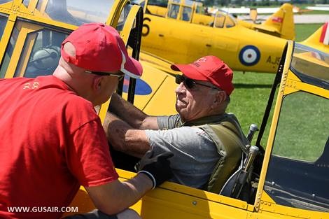 Volunteer with CHAA: Gusair photo of member in cockpit