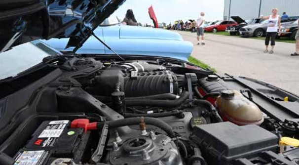 About 500 cars attended Wings and Wheels, making it one of the larger car shows in the area. Tillsonburg Cruisers assisted the Canadian Harvard Aircraft Association with the car show portion of the show. (JEFF HELSDON PHOTO)
