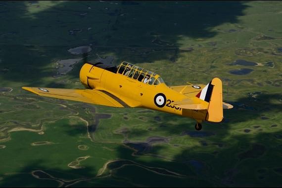 Wings of Time: One of the Harvards. Photo submitted by airmuseum.ca.