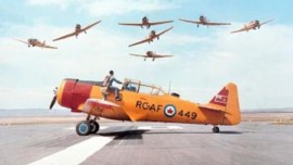 The Canadian Harvard Aircraft 
Association (CHAA) is very proud to have been participating in Remembrance Day ceremonies from the skies, for many years. 