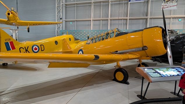 A fully restored Harvard at the Canada Aviation and Space Museum in Ottawa, photo Norm Jurgen