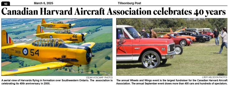 Tillsonburg Post (March 6, 2025): Canadian Harvard Aircraft Association celebrates 40 years